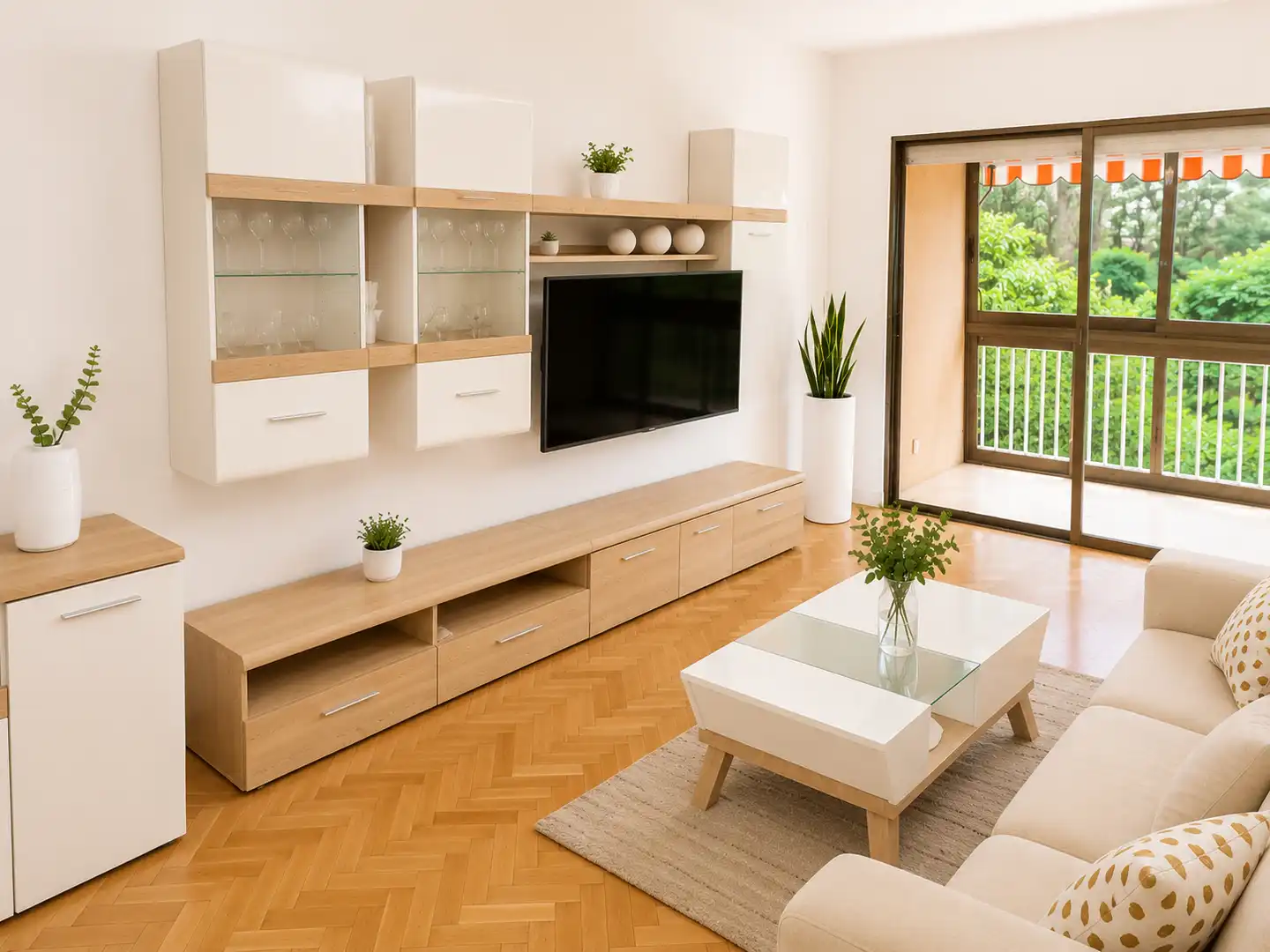 Wohnzimmer von Wohnung zur Miete in Majadahonda mit Klimaanlage, Heizung und Parkett