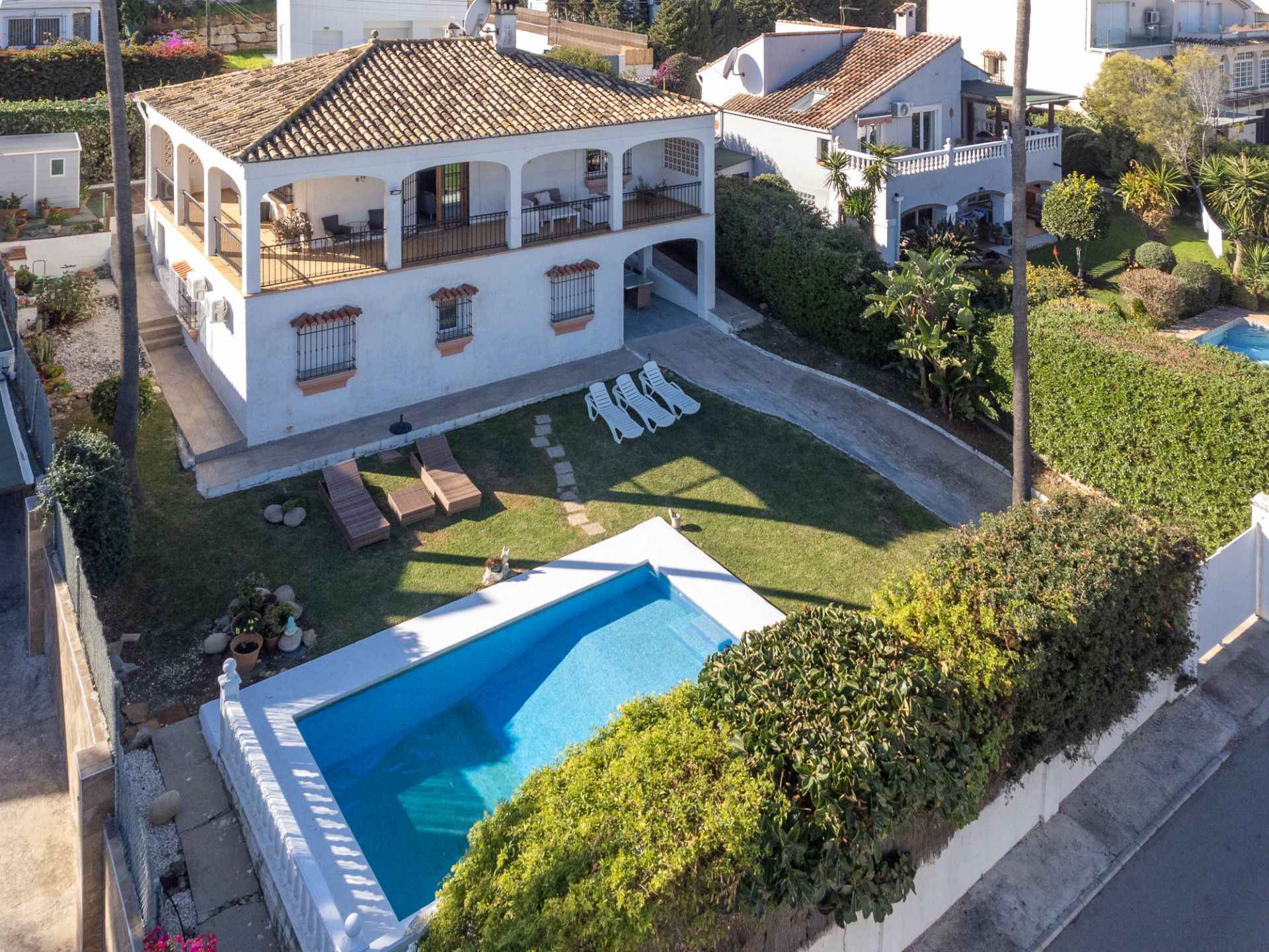 Jardí de Casa o xalet en venda en Estepona amb Aire condicionat, Jardí privat i Terrassa