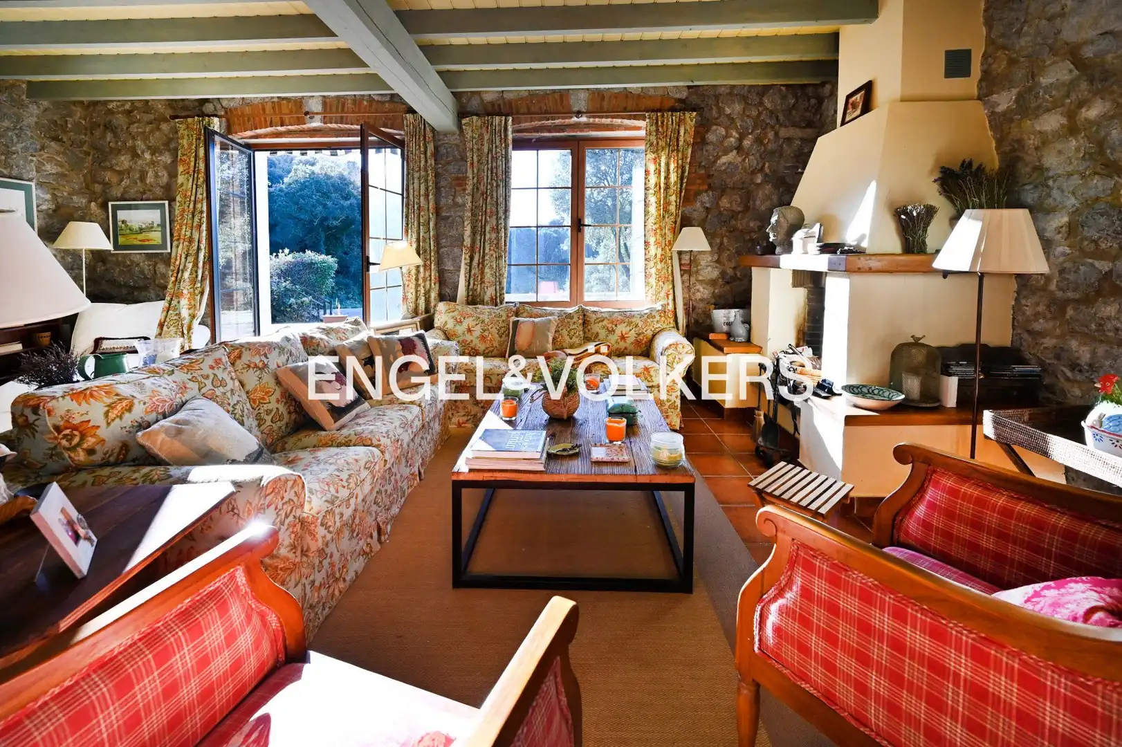 Sala de estar de Finca rústica en venta en Voto con Calefacción, Jardín privado y Terraza