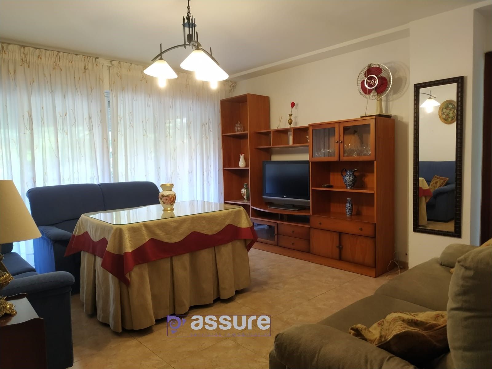 Sala d'estar de Pis de lloguer en  Huelva Capital amb Terrassa i Moblat