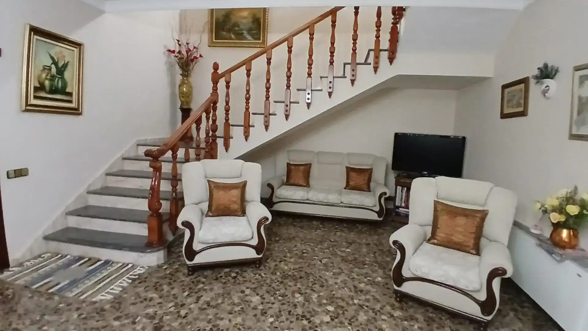 Sala d'estar de Casa o xalet en venda en Lopera amb Aire condicionat, Jardí privat i Traster