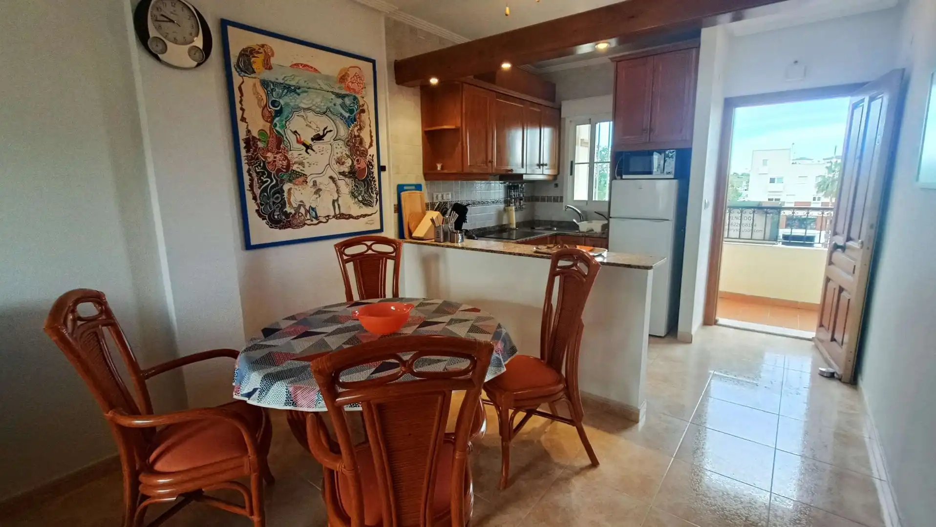 Cuina de Apartament en venda en Orihuela amb Jardí privat, Moblat i Balcó