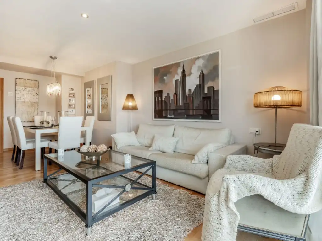 Living room of Attic for sale in El Campello  with Air Conditioner, Private garden and Terrace
