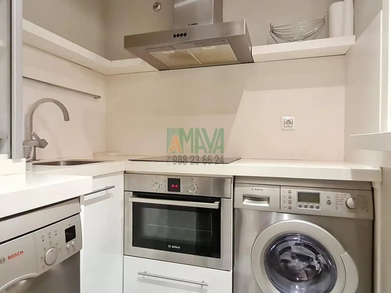 Cocina de Apartamento de alquiler en Ourense Capital  con Calefacción y Amueblado
