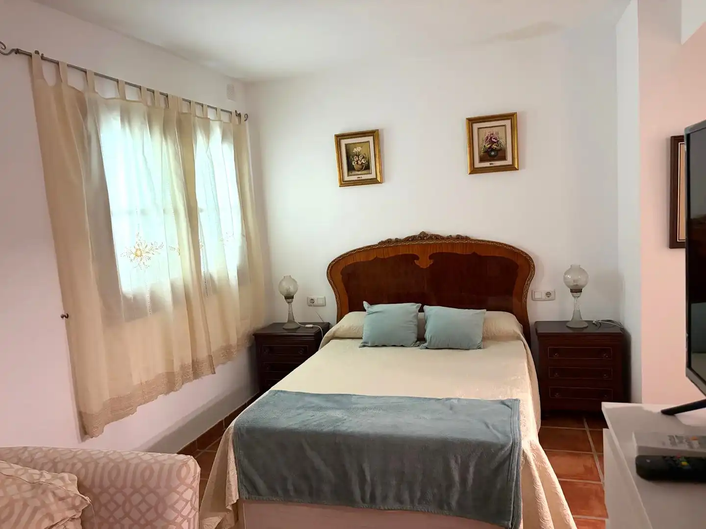 Dormitori de Apartament de lloguer en Málaga amb Aire condicionat, Moblat i Internet