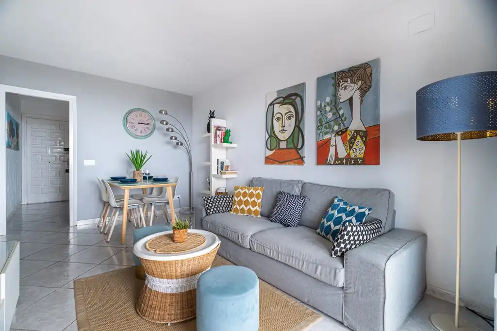 Sala de estar de Ático en venta en Sant Pere de Ribes con Aire acondicionado, Terraza y Amueblado