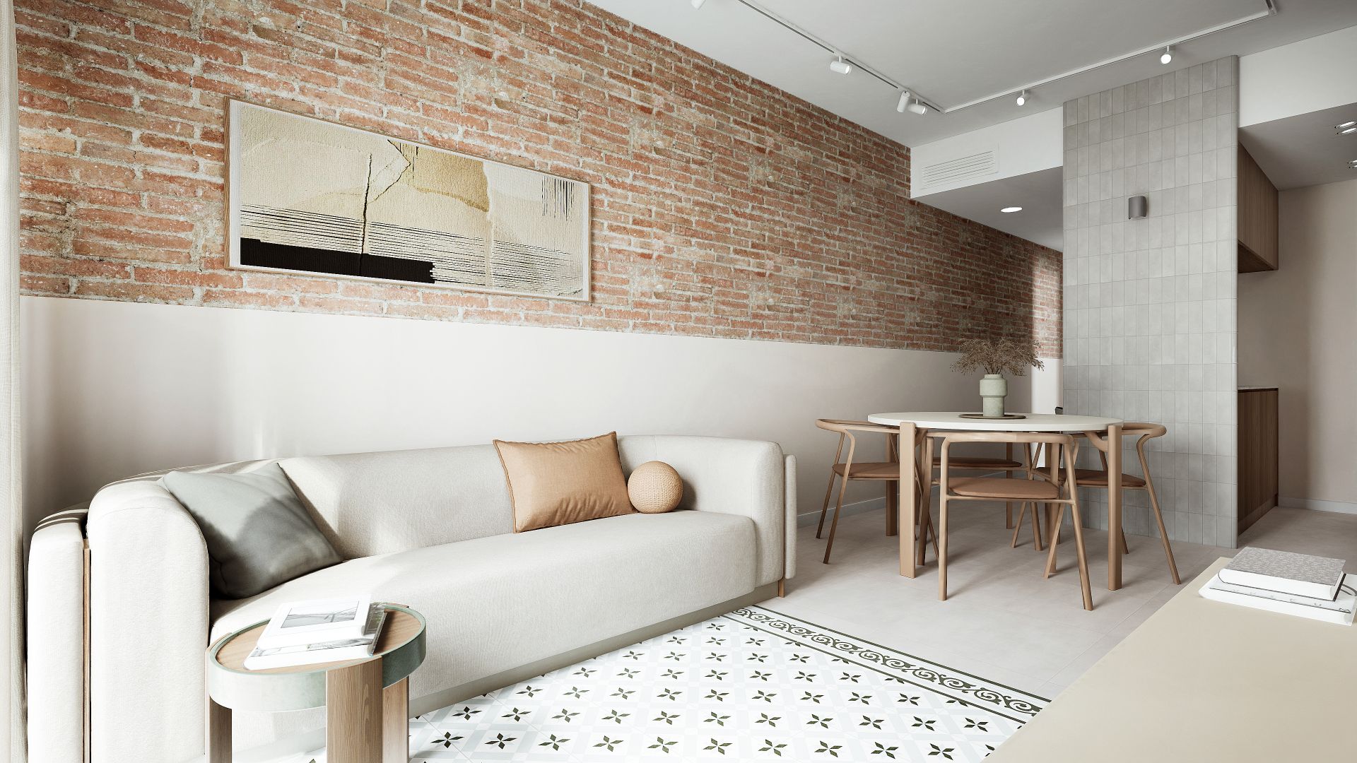 Living room of Flat for sale in  Barcelona Capital  with Air Conditioner, Heating and Furnished