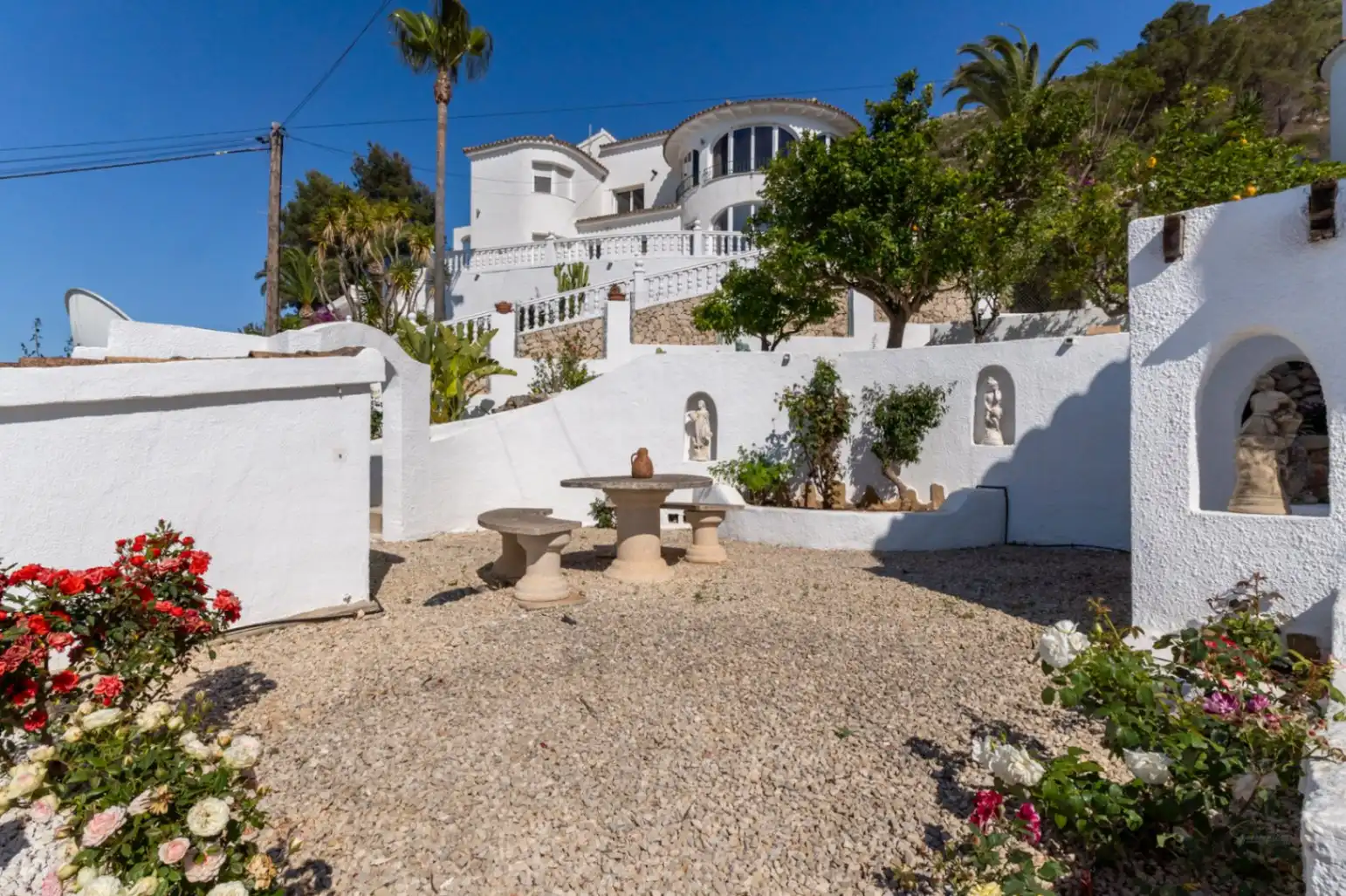 Exterior view of Houses for sale in Jávea / Xàbia  with Air Conditioner, Heating and Private garden
