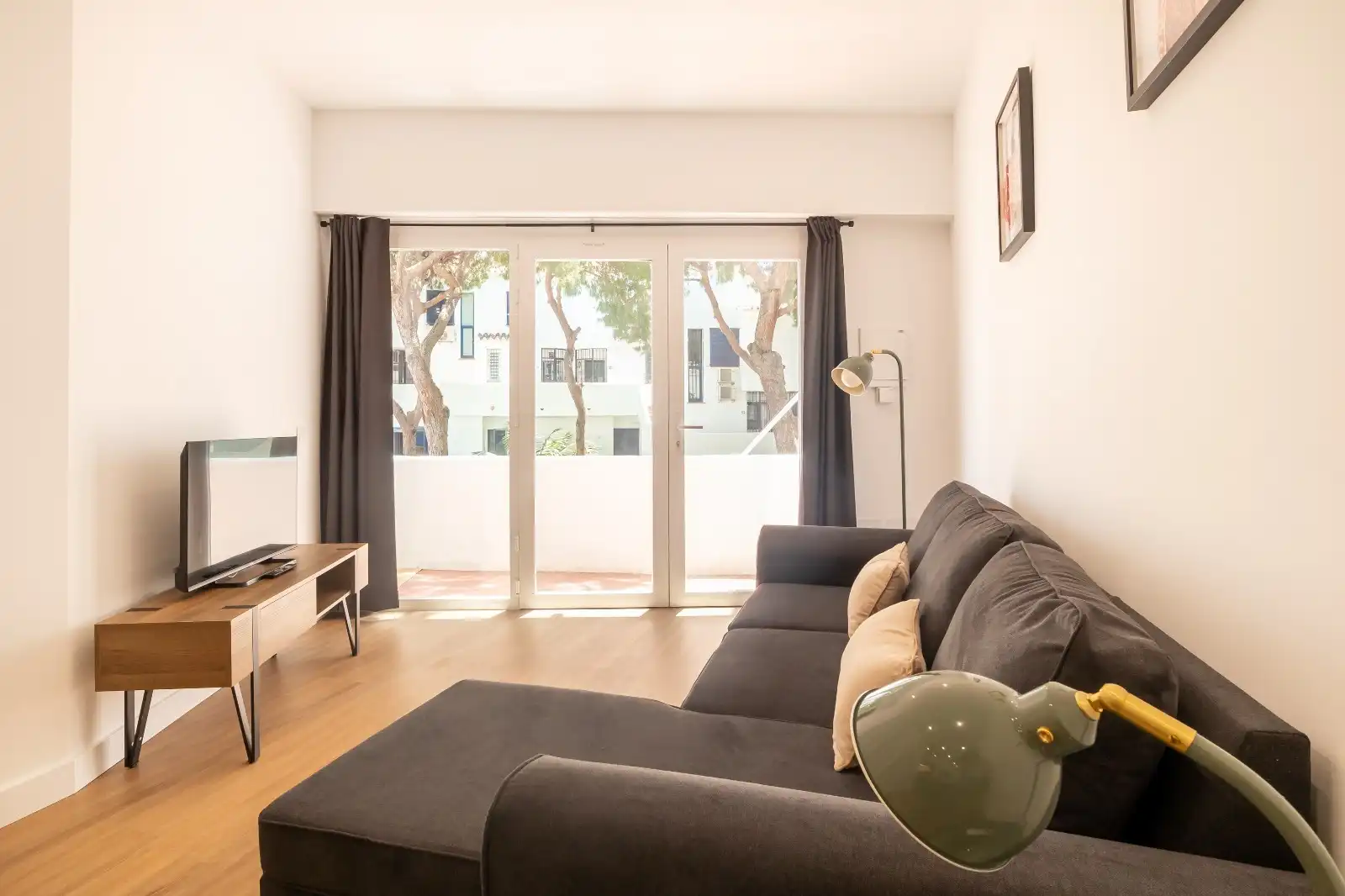 Living room of Apartments for sale in Mijas  with Air Conditioner, Terrace and Furnished