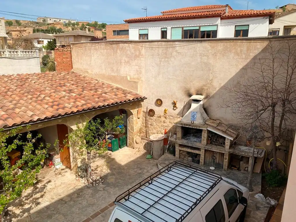 Terrassa de Casa o xalet en venda en Valjunquera amb Aire condicionat, Jardí privat i Terrassa