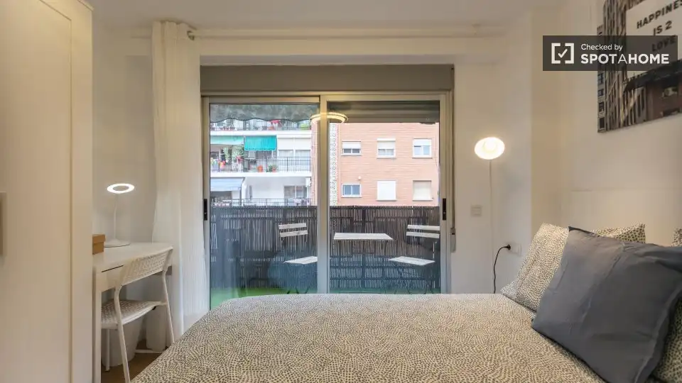 Terraza de Piso de alquiler en Valencia con Aire acondicionado, Calefacción y Amueblado