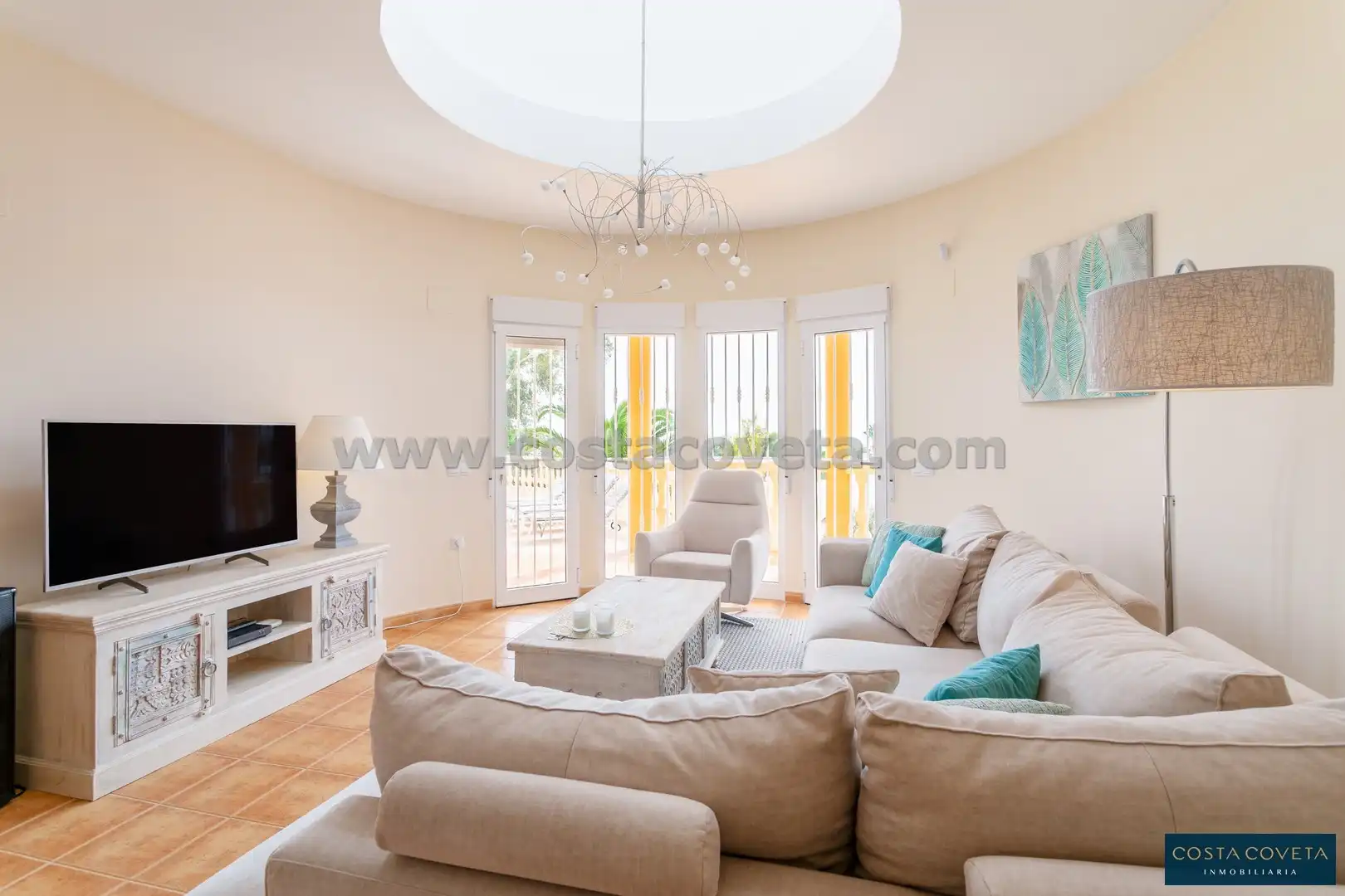 Living room of Houses for sale in El Campello  with Air Conditioner, Private garden and Terrace