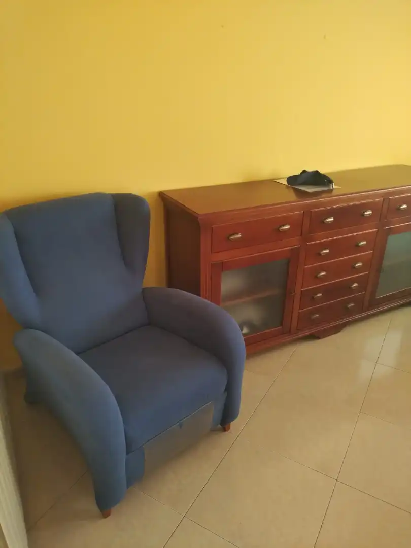 Wohnzimmer von Wohnung zur Miete in Zaragoza mit Heizung, Möbliert und Ofen