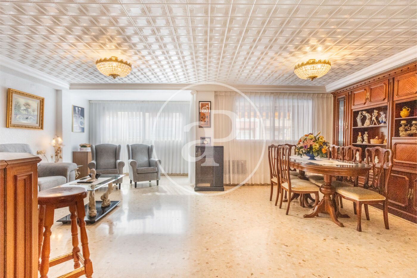 Menjador de Pis en venda en  Valencia Capital amb Aire condicionat i Calefacció