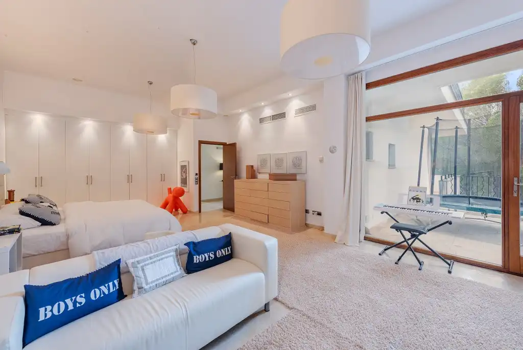 Schlafzimmer von Haus oder Chalet zur Miete in  Palma de Mallorca mit Klimaanlage, Privatgarten und Terrasse