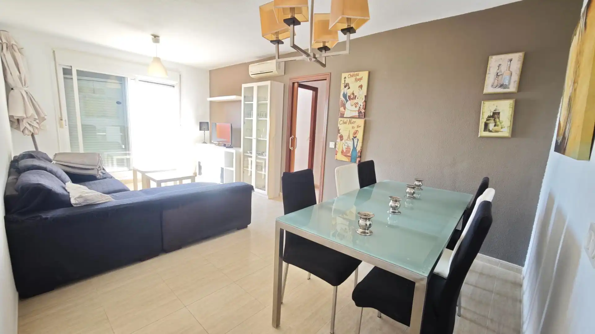Living room of Attic for sale in Roquetas de Mar  with Air Conditioner, Terrace and Furnished