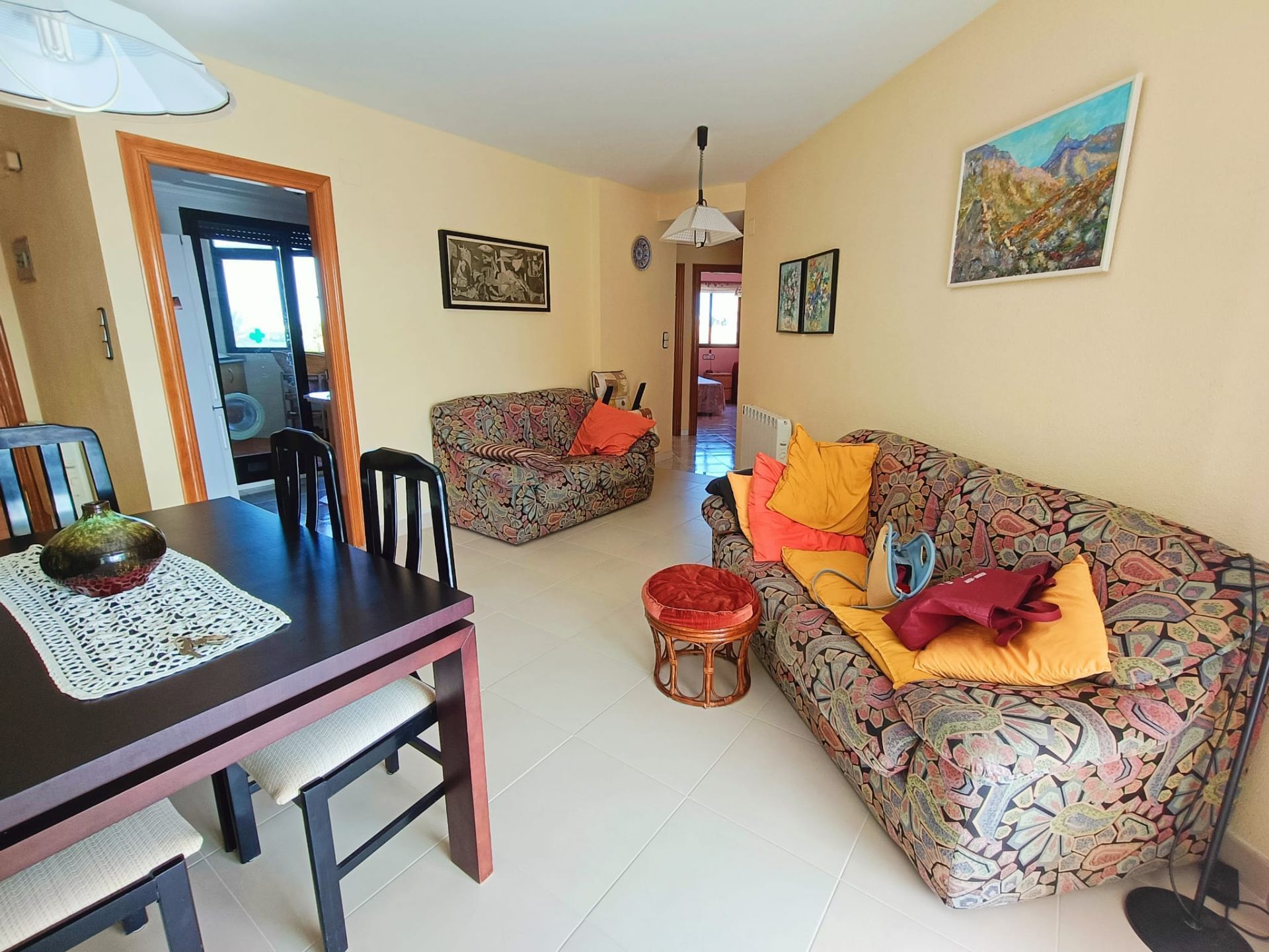 Sala d'estar de Apartament en venda en Sueca amb Aire condicionat i Terrassa