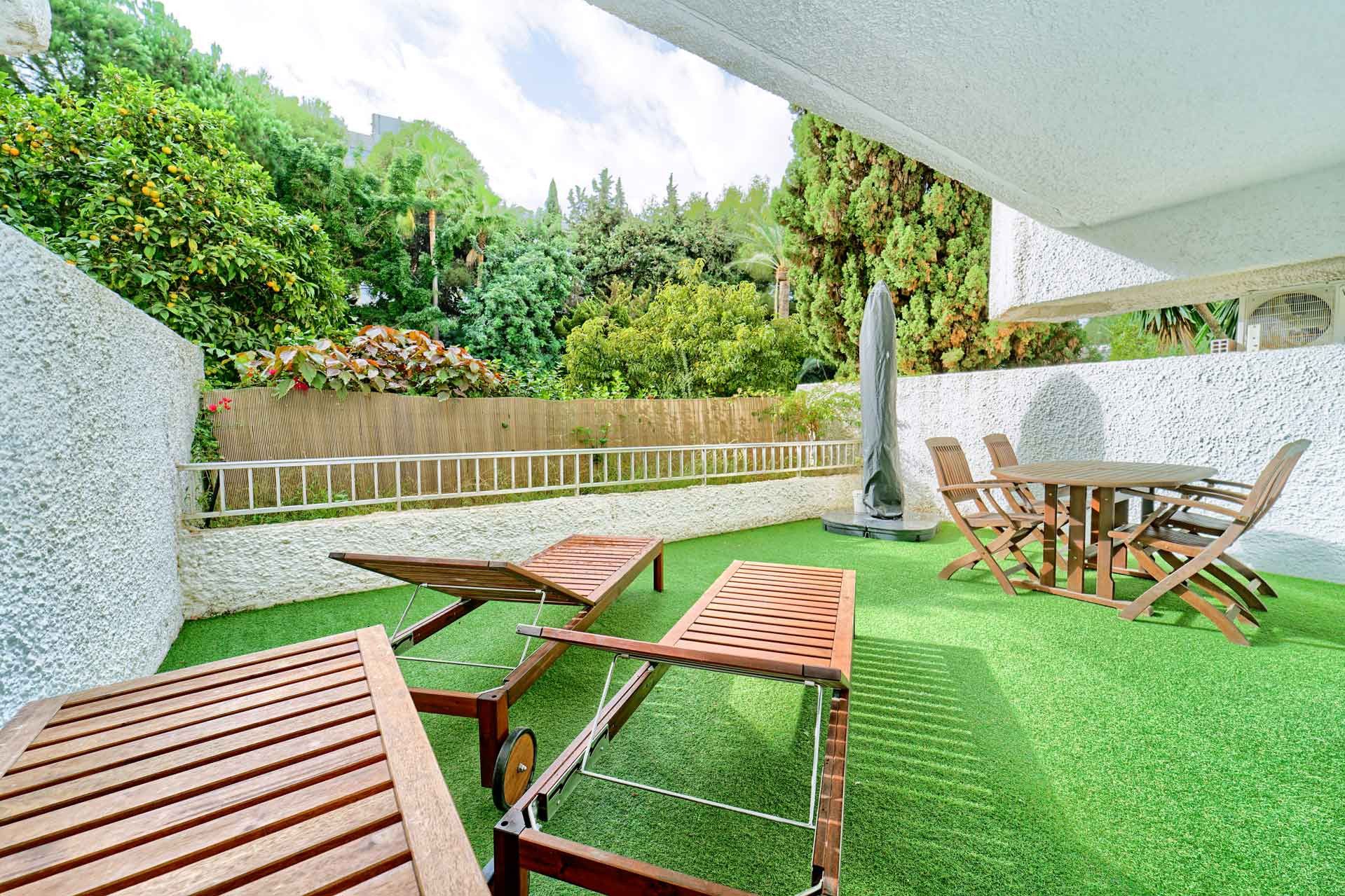 Garden of Apartment for sale in Marbella  with Air Conditioner, Terrace and Swimming Pool