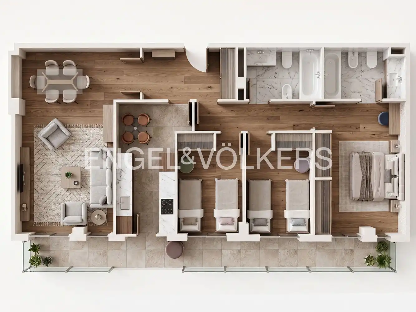 Wohnung zum Verkauf in Valencia mit Klimaanlage, Heizung und Terrasse