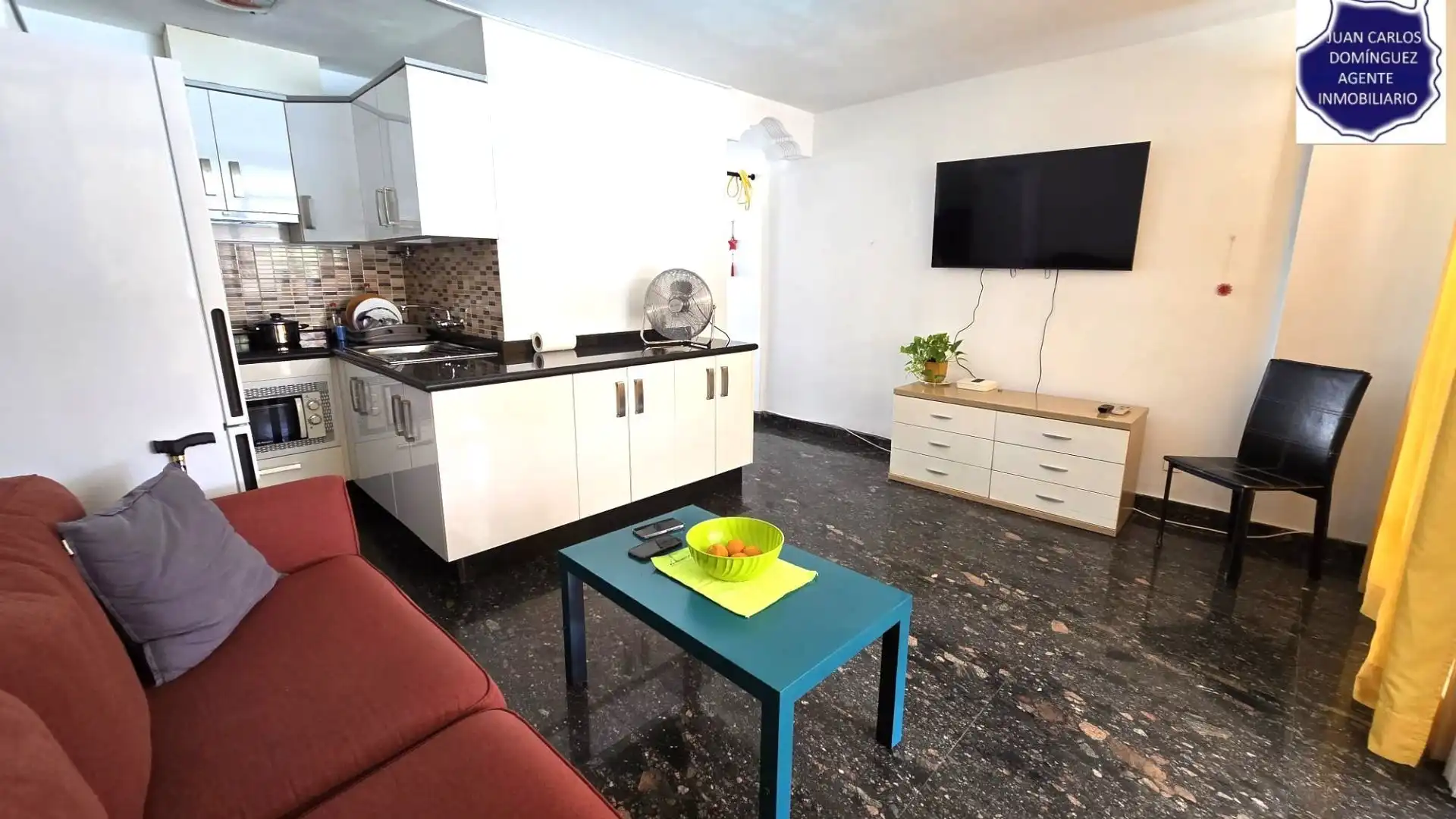 Cuina de Apartament de lloguer en San Bartolomé de Tirajana amb Aire condicionat, Terrassa i Moblat