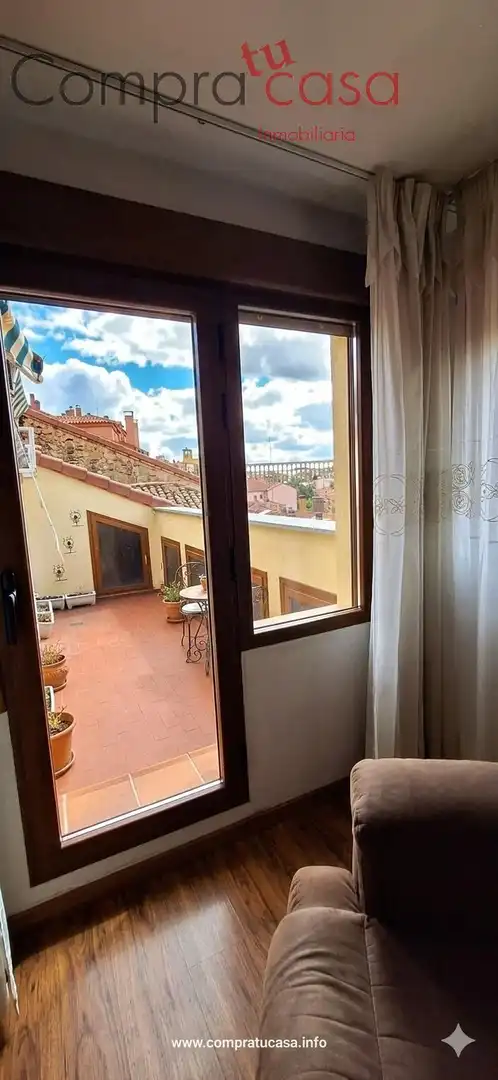 Balcony of Attic for sale in Segovia  with Heating, Parquet flooring and Terrace