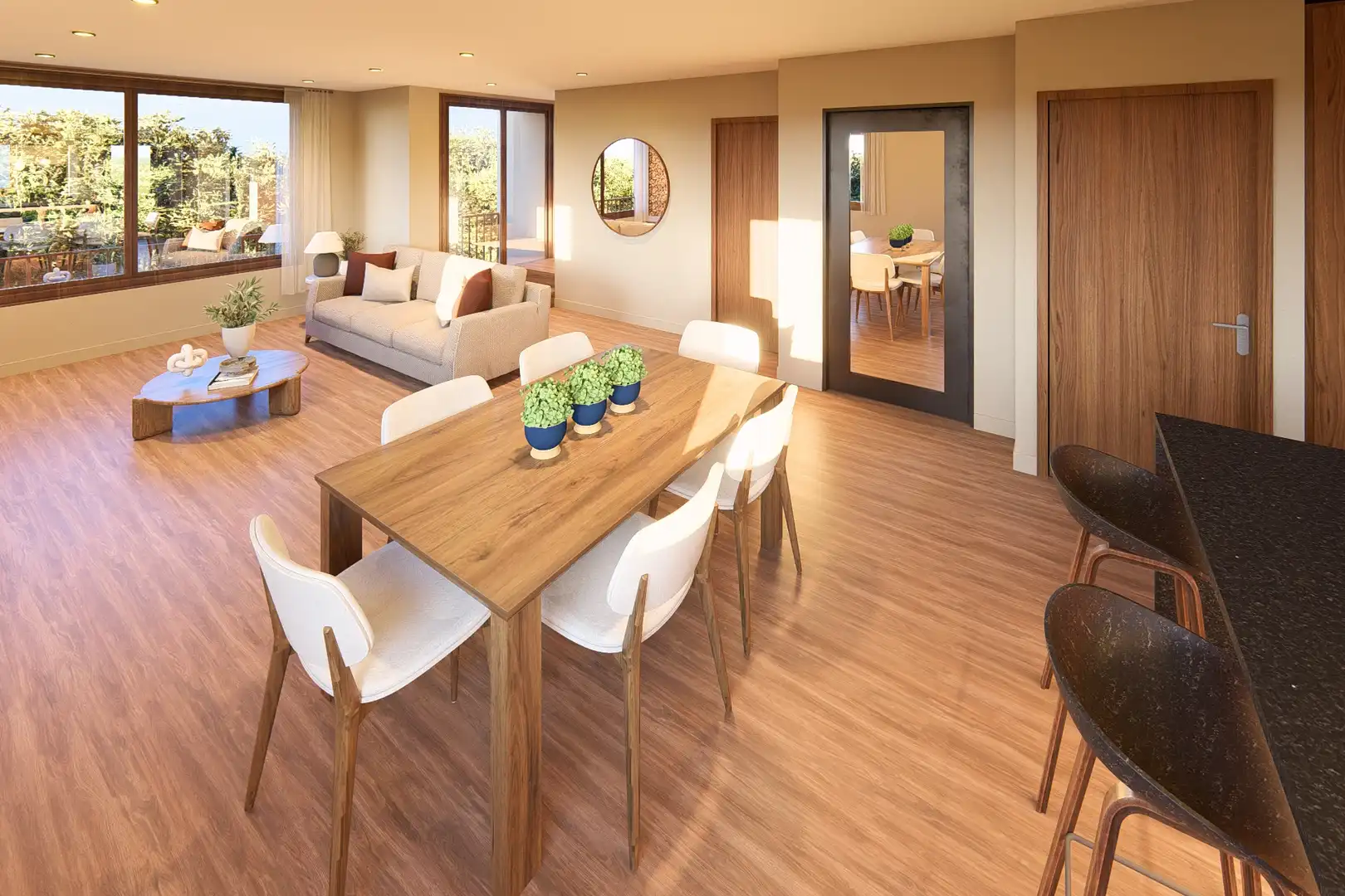 Menjador de Casa o xalet en venda en Llanars amb Jardí privat, Parquet i Terrassa