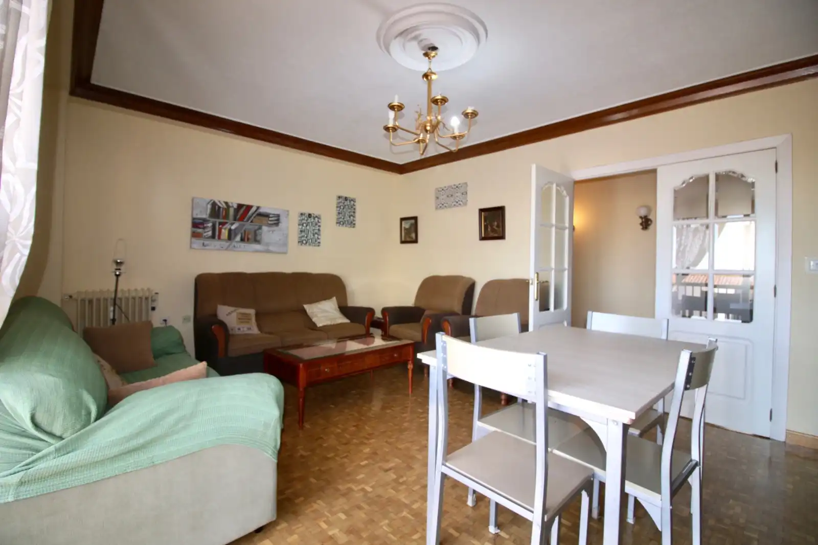 Wohnzimmer von Wohnung zur Miete in Cáceres mit Klimaanlage, Heizung und Terrasse