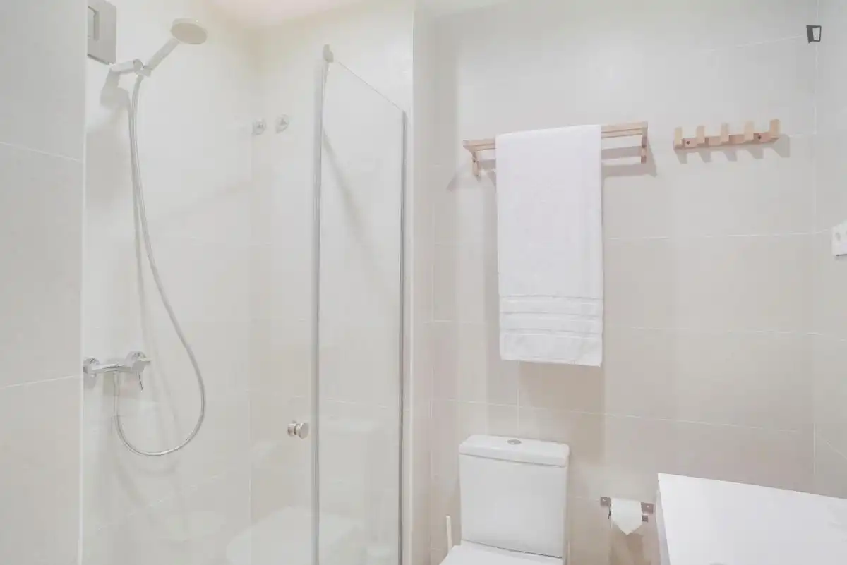 Bathroom of Flat for share in Barcelona  with Furnished and Internet