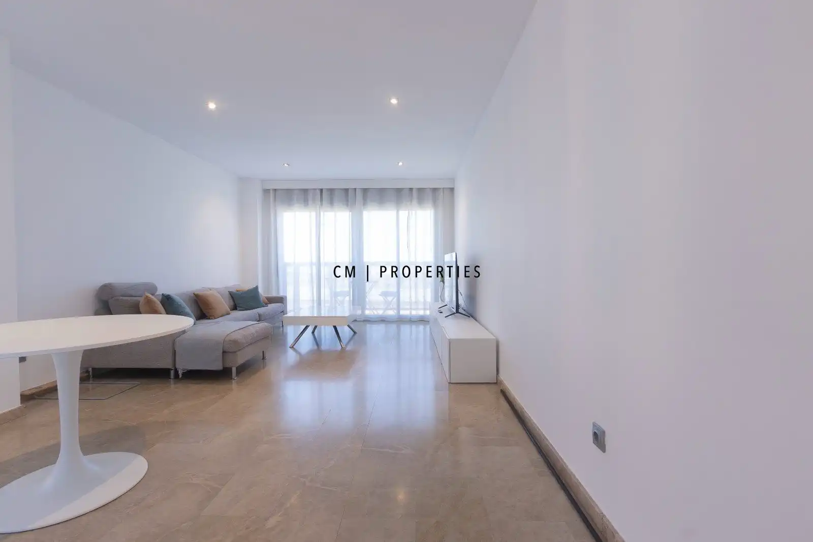 Sala d'estar de Pis de lloguer en  Valencia Capital amb Calefacció, Terrassa i Piscina