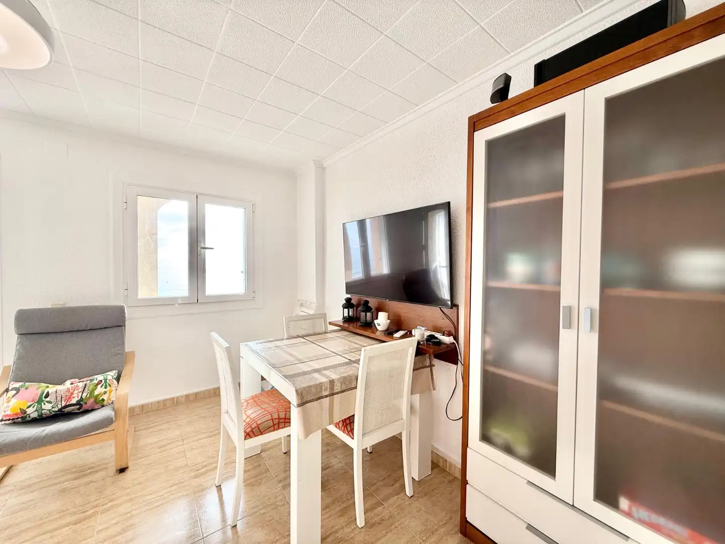 Dining room of Flat for rent in Pilar de la Horadada  with Air Conditioner, Heating and Furnished