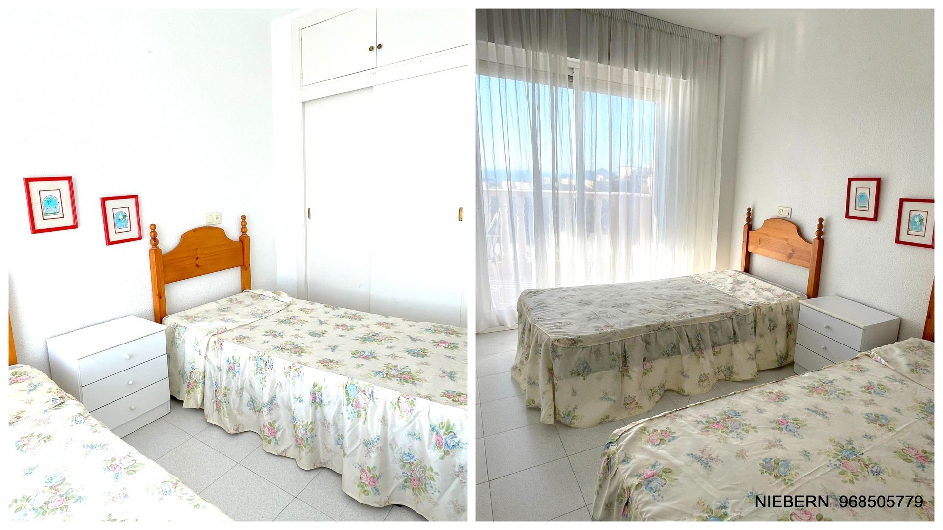 Bedroom of Flat for sale in La Manga del Mar Menor  with Air Conditioner, Parquet flooring and Terrace