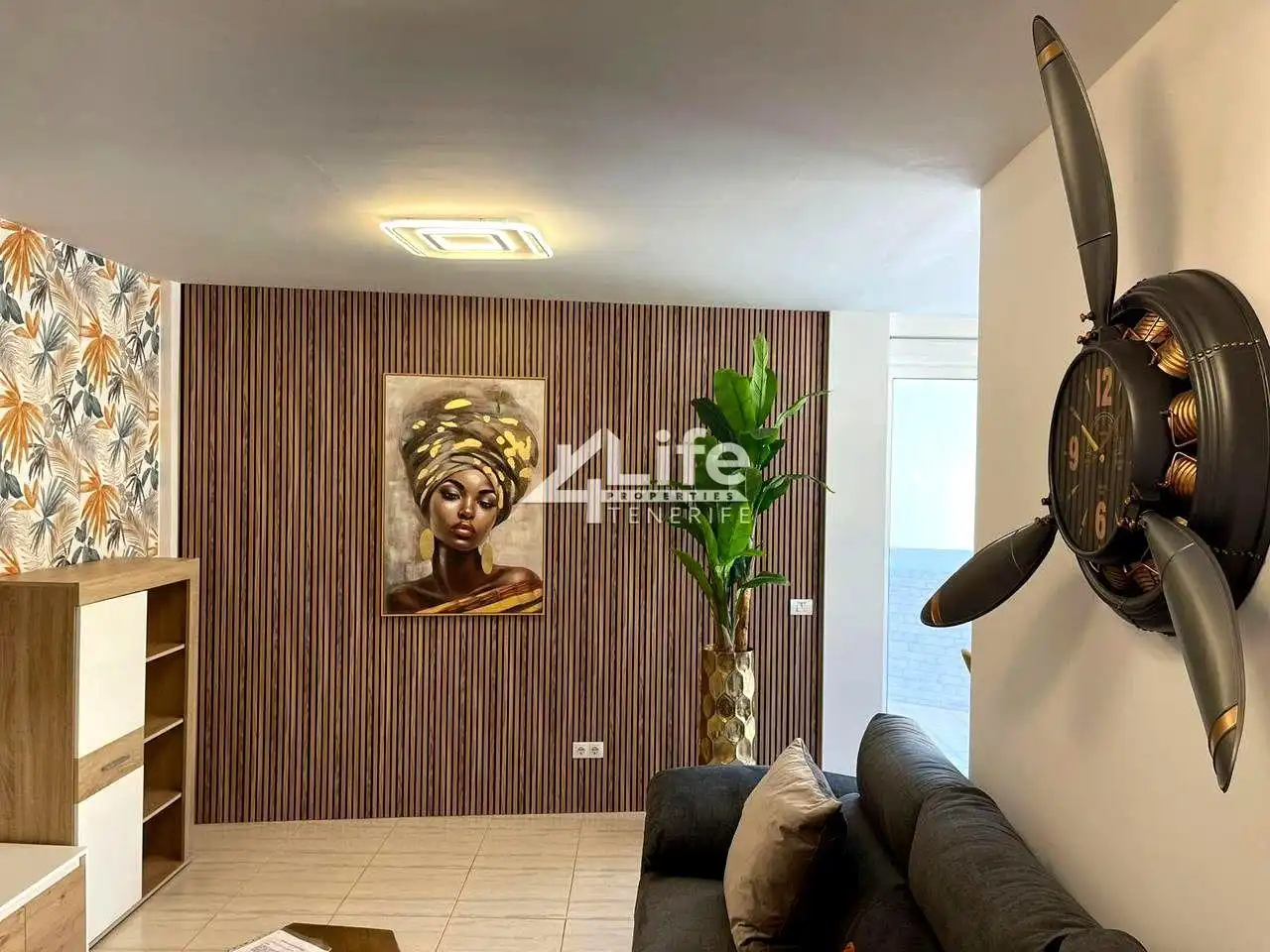Sala de estar de Casa o chalet de alquiler en San Miguel de Abona con Aire acondicionado, Terraza y Amueblado