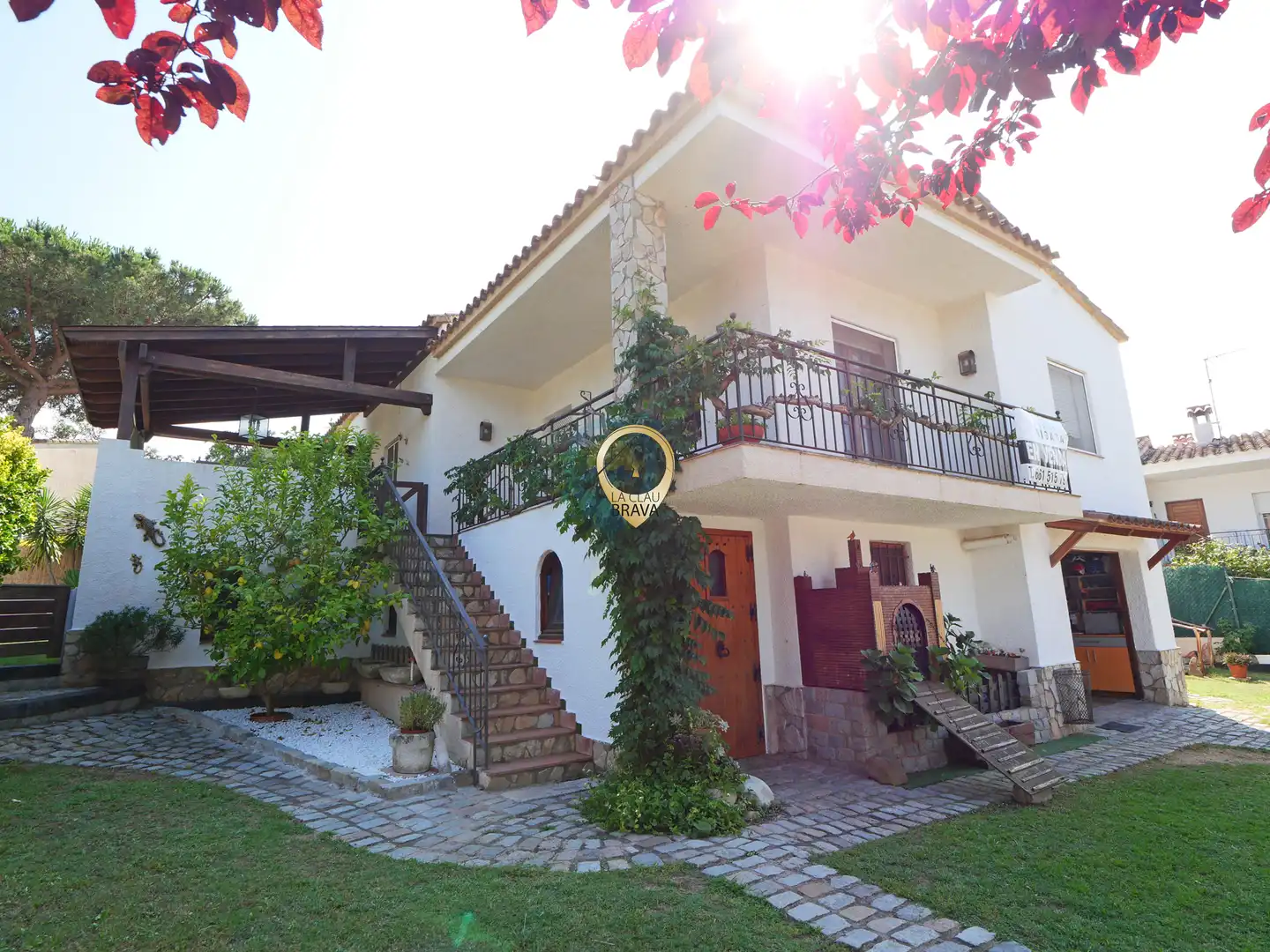 Vista exterior de Casa o xalet en venda en Santa Cristina d'Aro amb Calefacció, Jardí privat i Terrassa