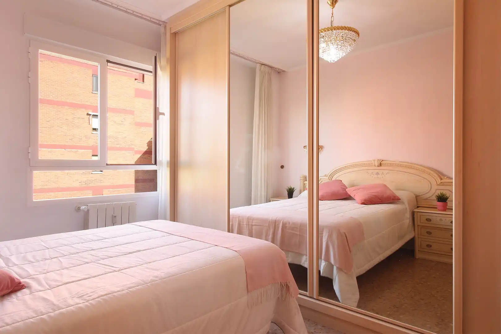 Bedroom of Flat for sale in Albacete  with Air Conditioner, Heating and Furnished