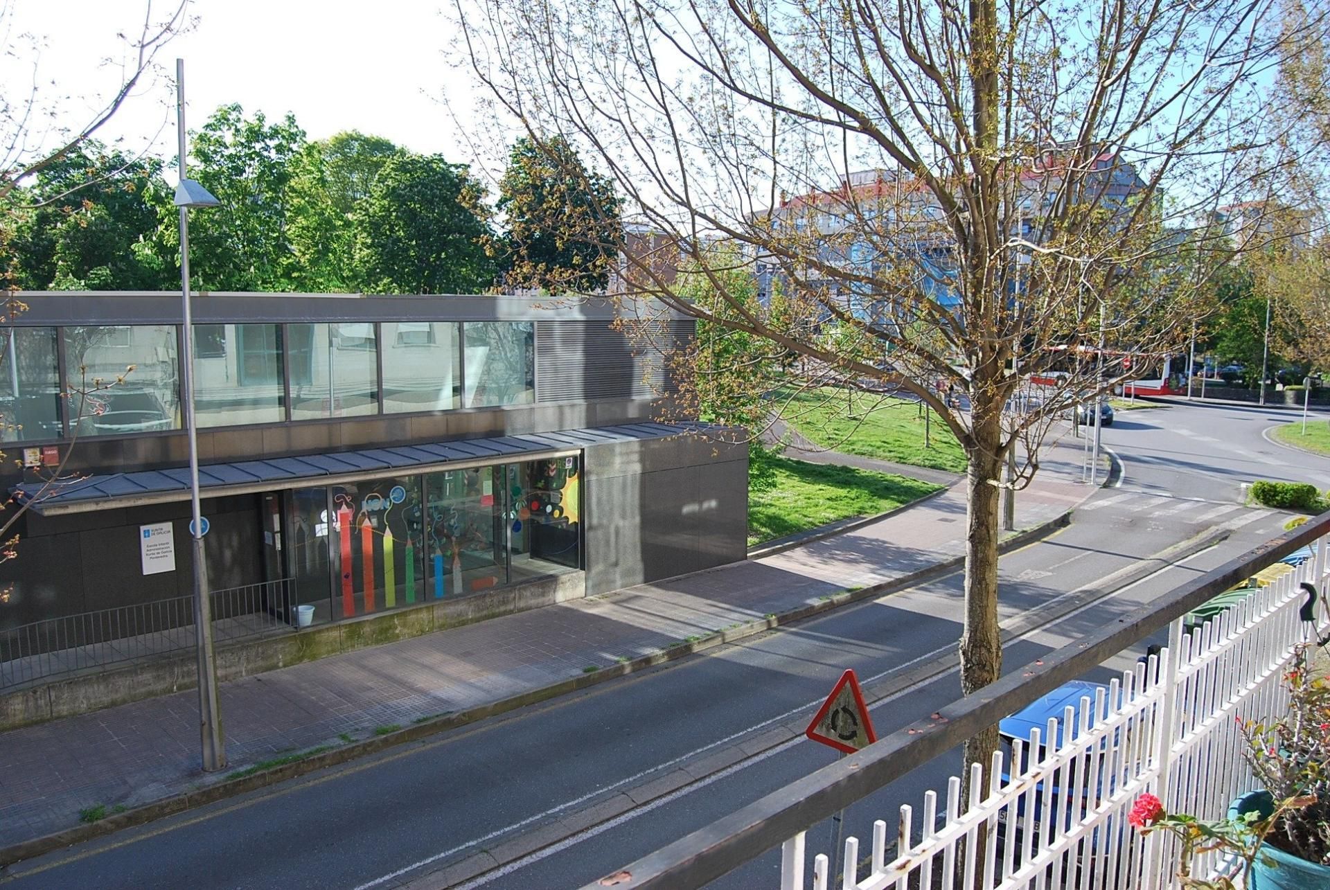 Vista exterior de Piso en venta en Pontevedra Capital  con Terraza
