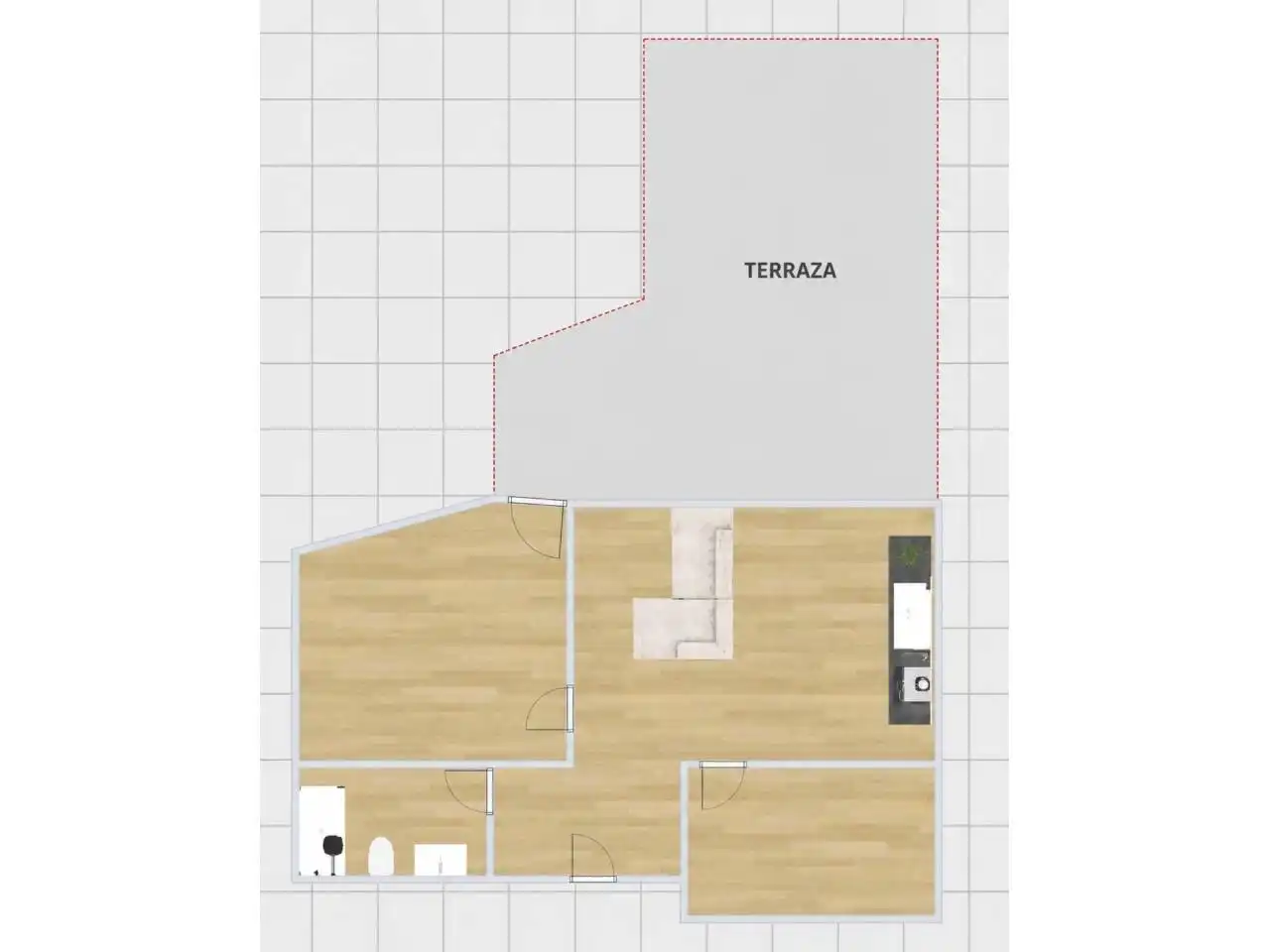 Piso en venta en  Logroño con Calefacción, Parquet y Terraza