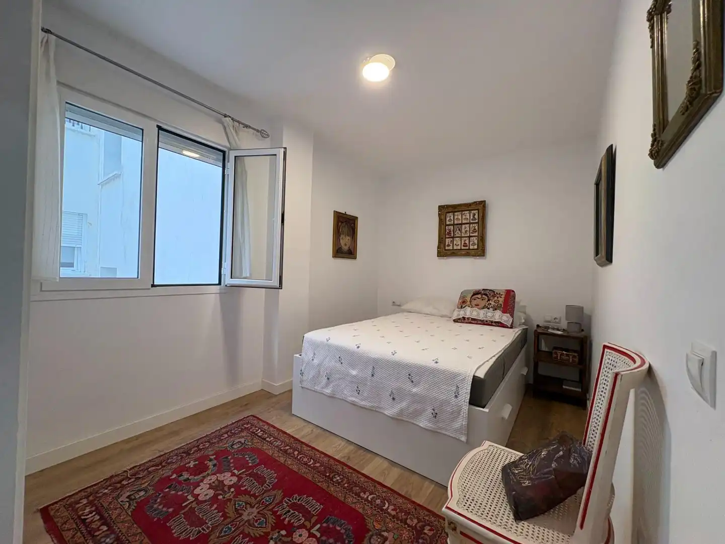 Bedroom of Flat for sale in Málaga  with Air Conditioner, Terrace and Furnished