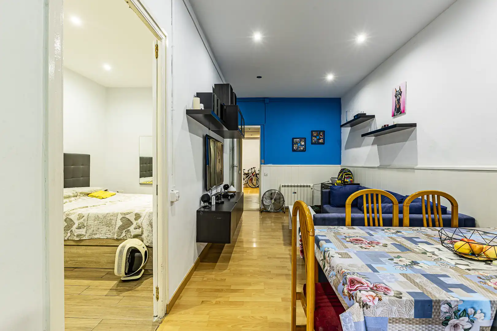 Sala de estar de Casa adosada en venta en Sant Andreu