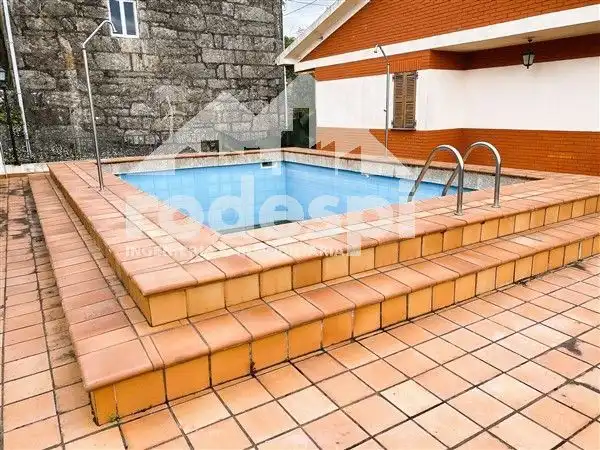 Swimming pool of Houses for sale in Crecente  with Heating, Terrace and Storage room