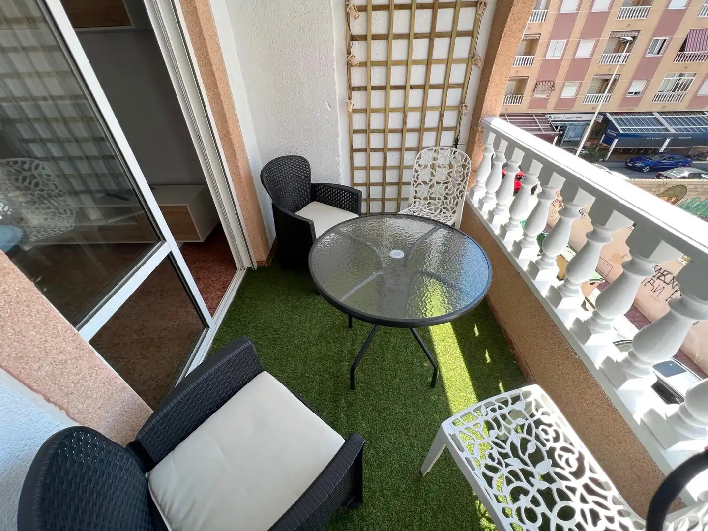 Balcony of Apartments for rent in Torrevieja  with Air Conditioner, Heating and Swimming Pool