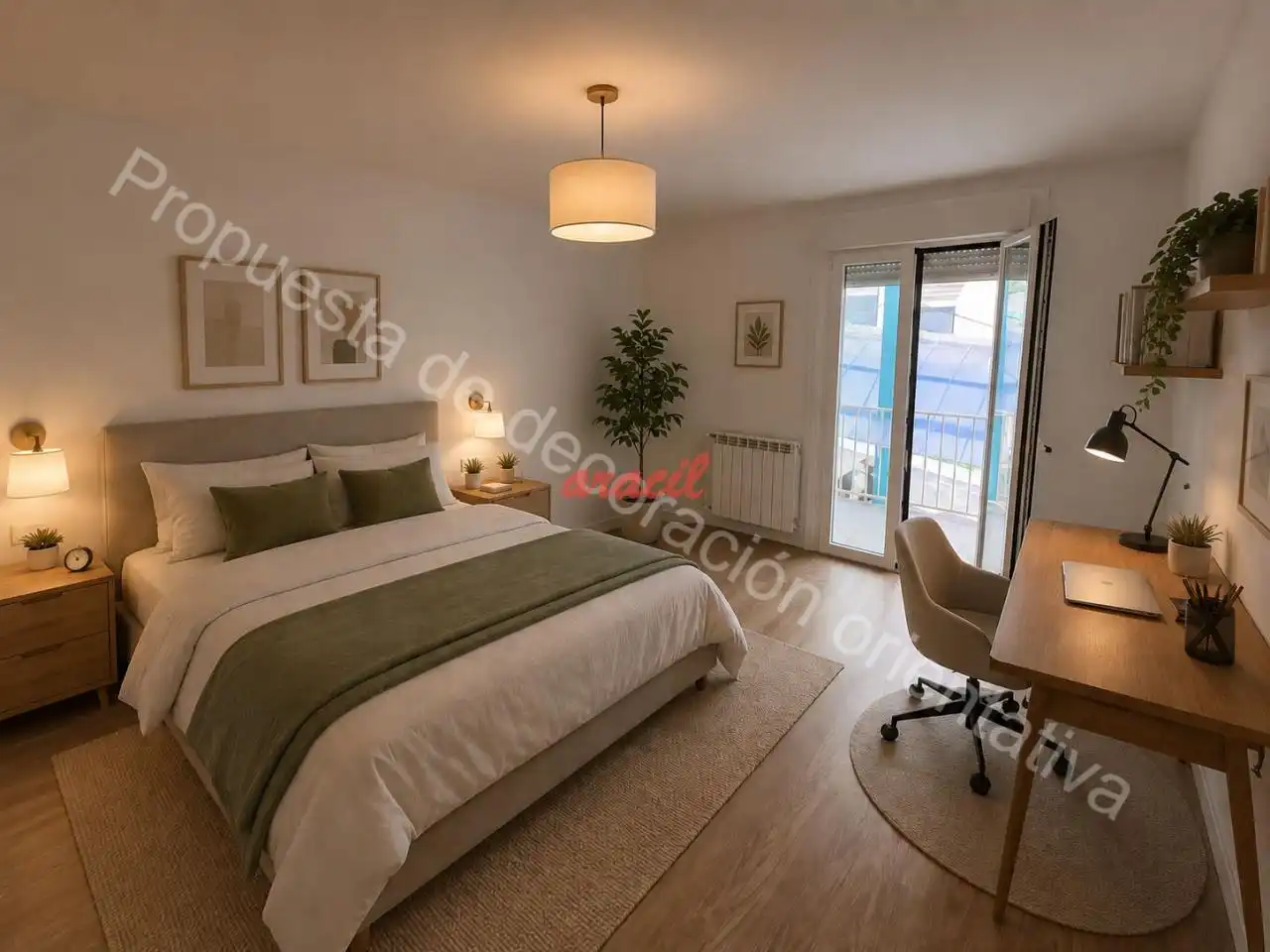 Schlafzimmer von Wohnung zum Verkauf in Ourense Capital  mit Heizung, Abstellraum und Balkon