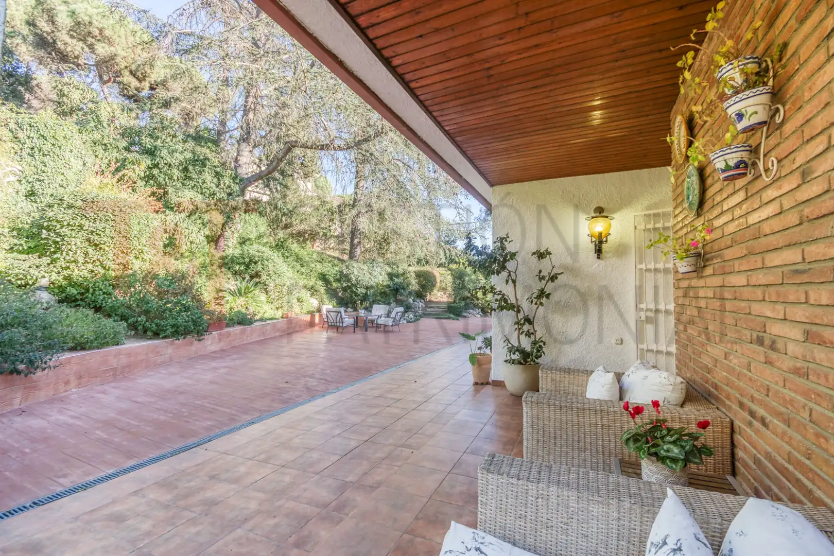 Terrassa de Casa o xalet en venda en Vallromanes amb Calefacció, Jardí privat i Terrassa