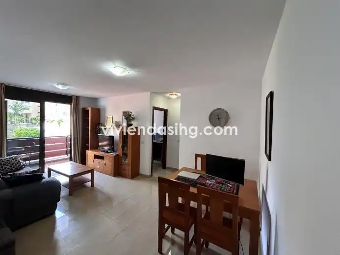 Wohnzimmer von Wohnung zur Miete in Puerto de la Cruz mit Möbliert, Waschmaschine und Mikrowelle
