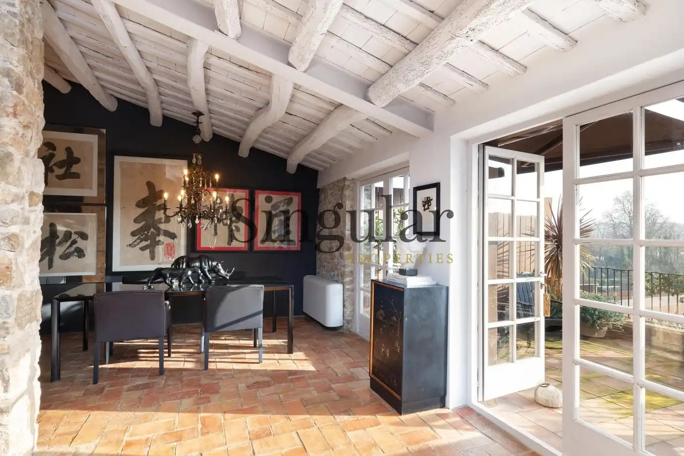 Living room of Country homes for sale in Corçà  with Air Conditioner, Heating and Private garden