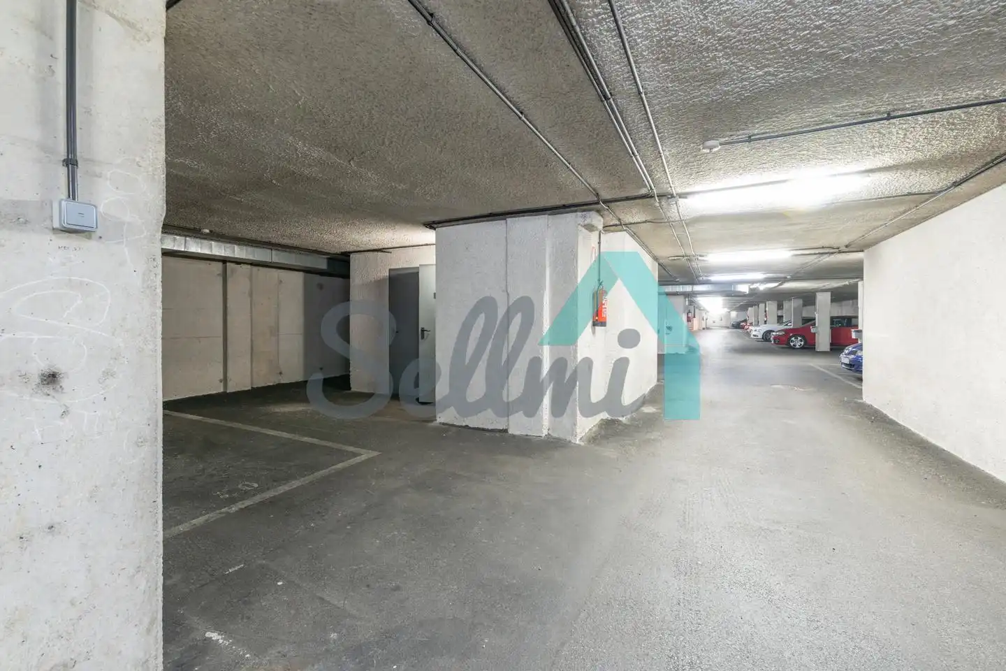 Parking of Flat for sale in Oviedo   with Heating, Parquet flooring and Storage room