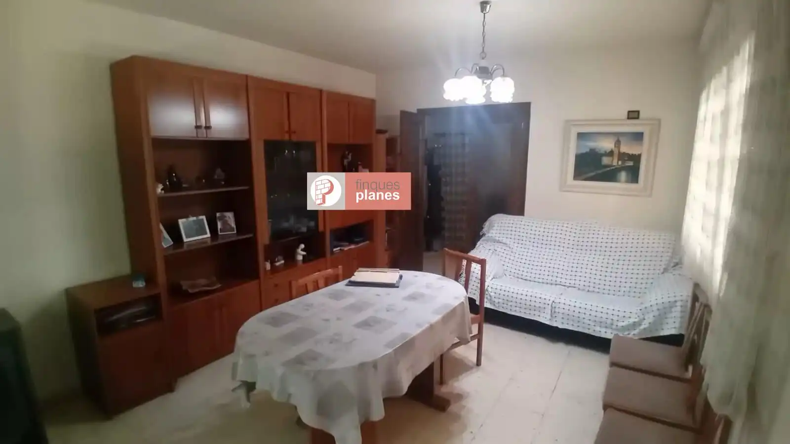 Sala d'estar de Finca rústica en venda en Lleida amb Calefacció, Jardí privat i Traster