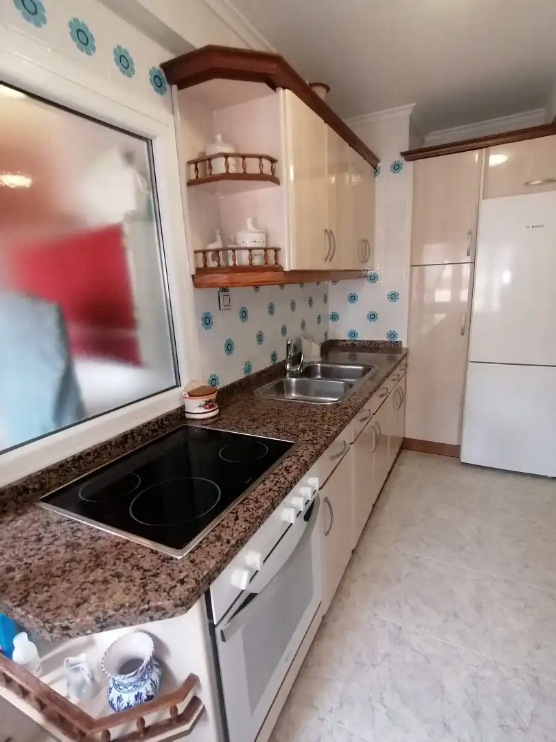 Kitchen of Flat for rent in Gijón   with Heating, Parquet flooring and Furnished