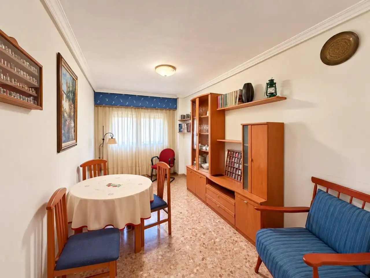 Sala d'estar de Pis en venda en Burriana / Borriana amb Aire condicionat, Terrassa i Moblat