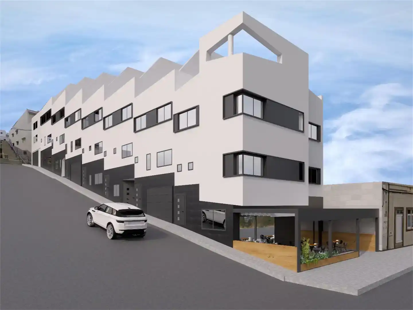 Vista exterior de Dúplex en venta en Gáldar