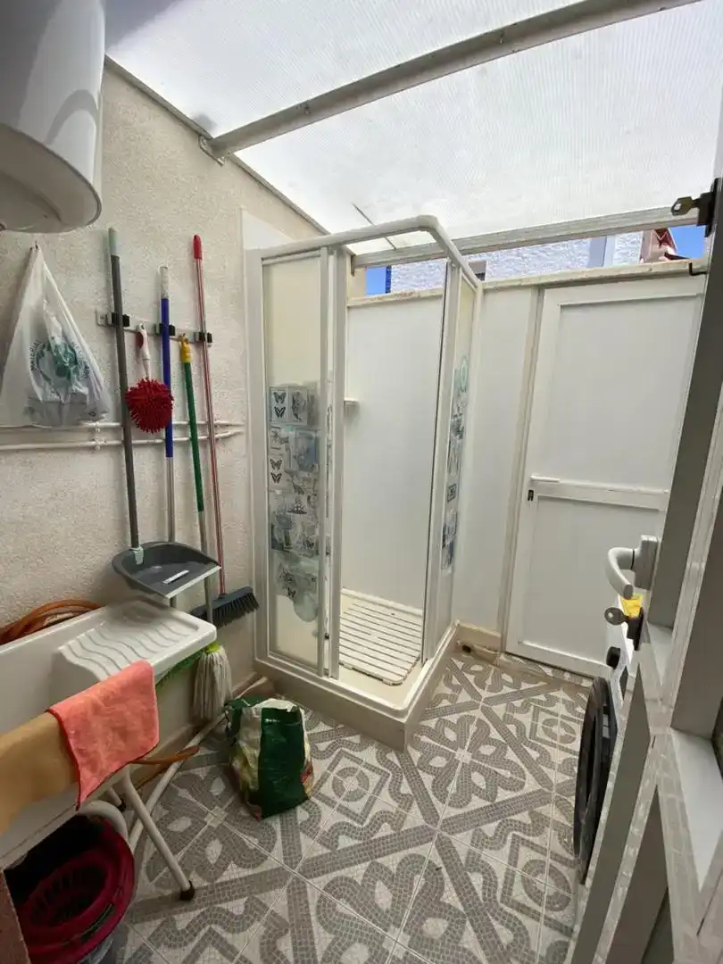 Bany de Dúplex de lloguer en Mazarrón amb Aire condicionat, Moblat i Forn